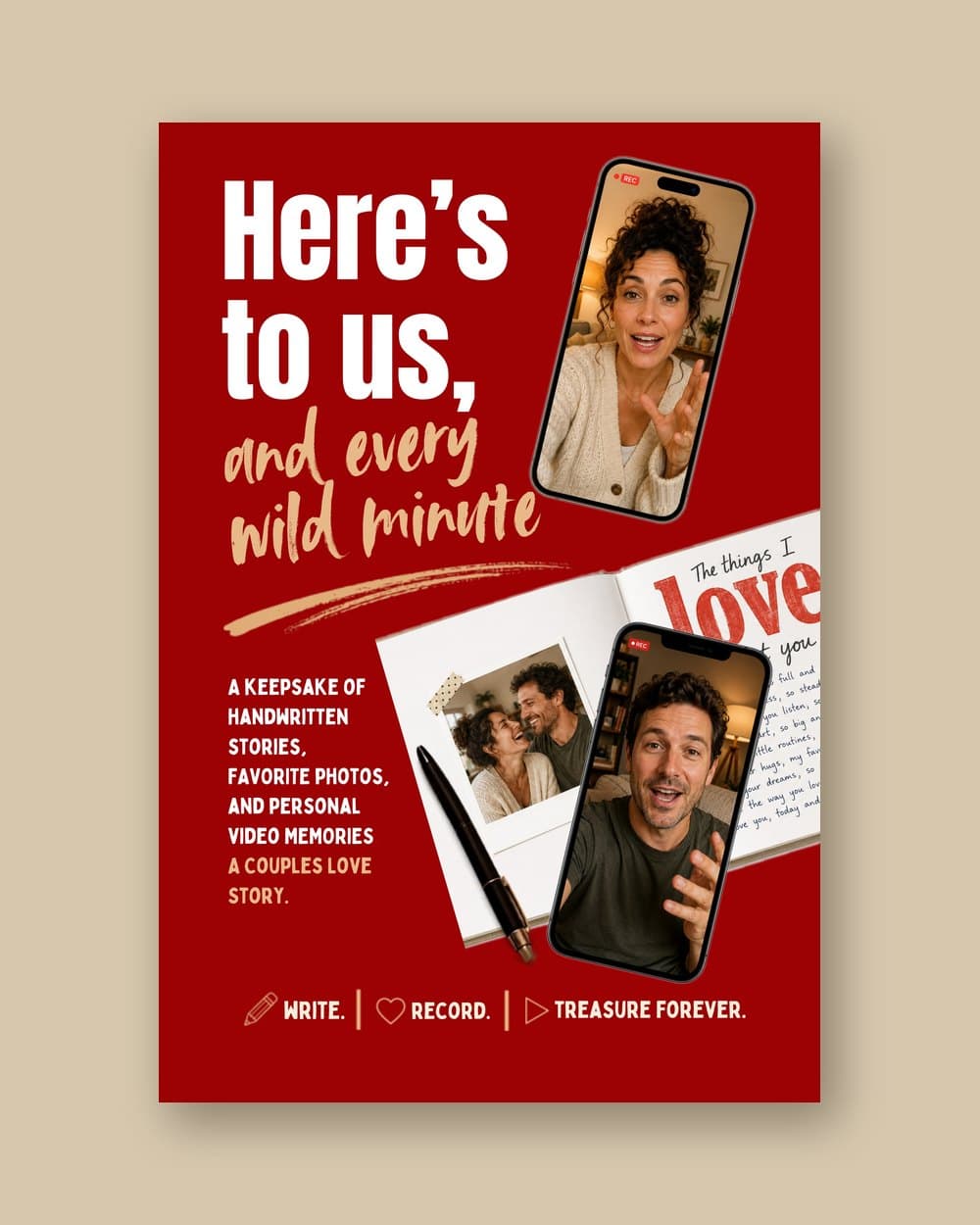 Here's to Us — Talking Keepsake Journal