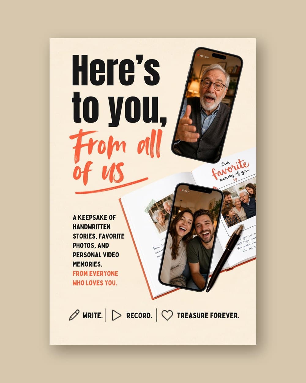Here's to You — Talking Keepsake Journal